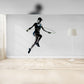 Silhouette of a Woman Jumping Rope