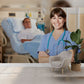 Caring Nurse with a Patient in a Hospital Room