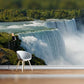 Majestic Waterfall Cascading into Mist