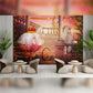 Fairytale Carriage Wall Mural in Elegant Seating Area