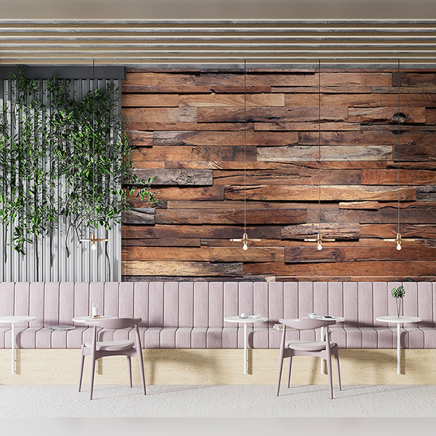 Rustic Wooden Plank Wall Texture