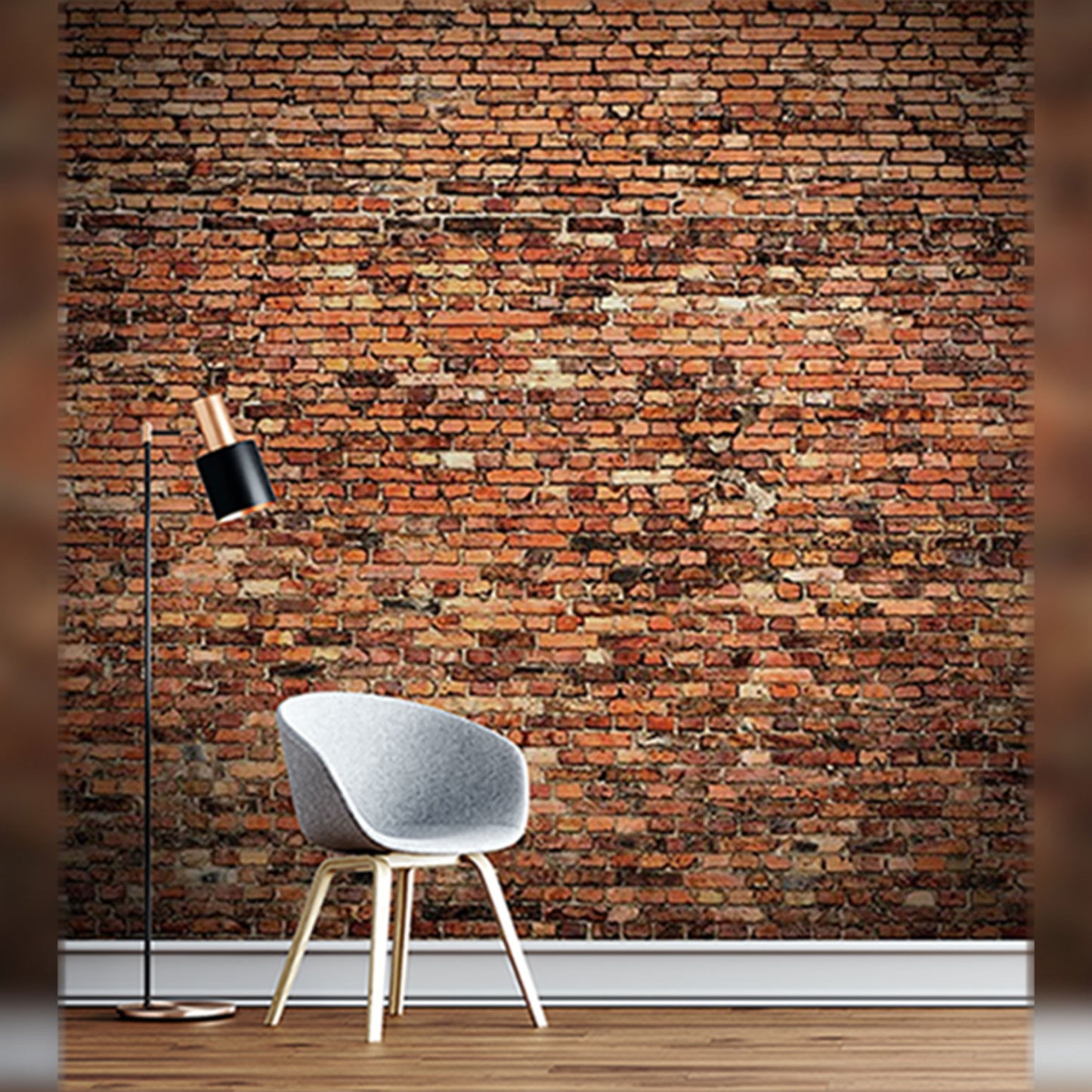 Aged Red Brick Wall Texture