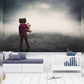 Dreamy Children's Room with Whimsical Wall Mural