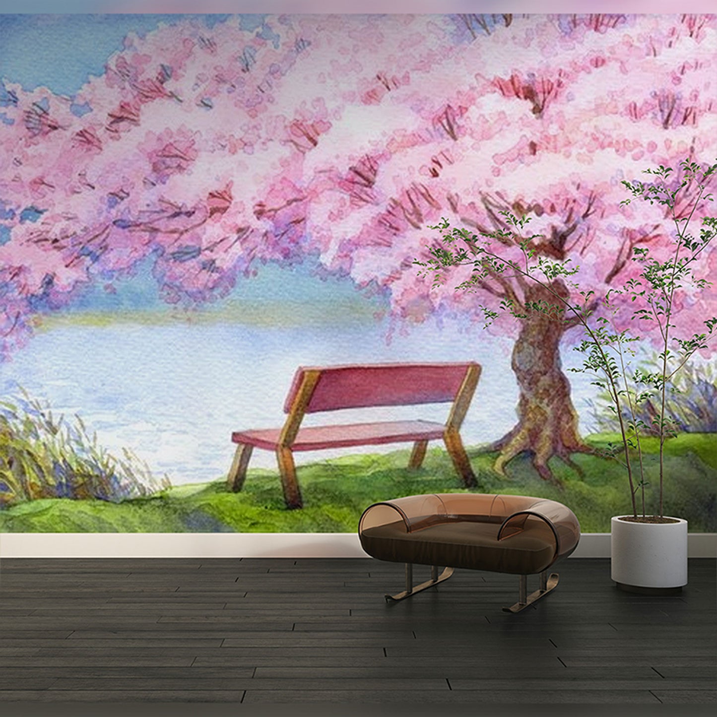 Serene Cherry Blossom Retreat