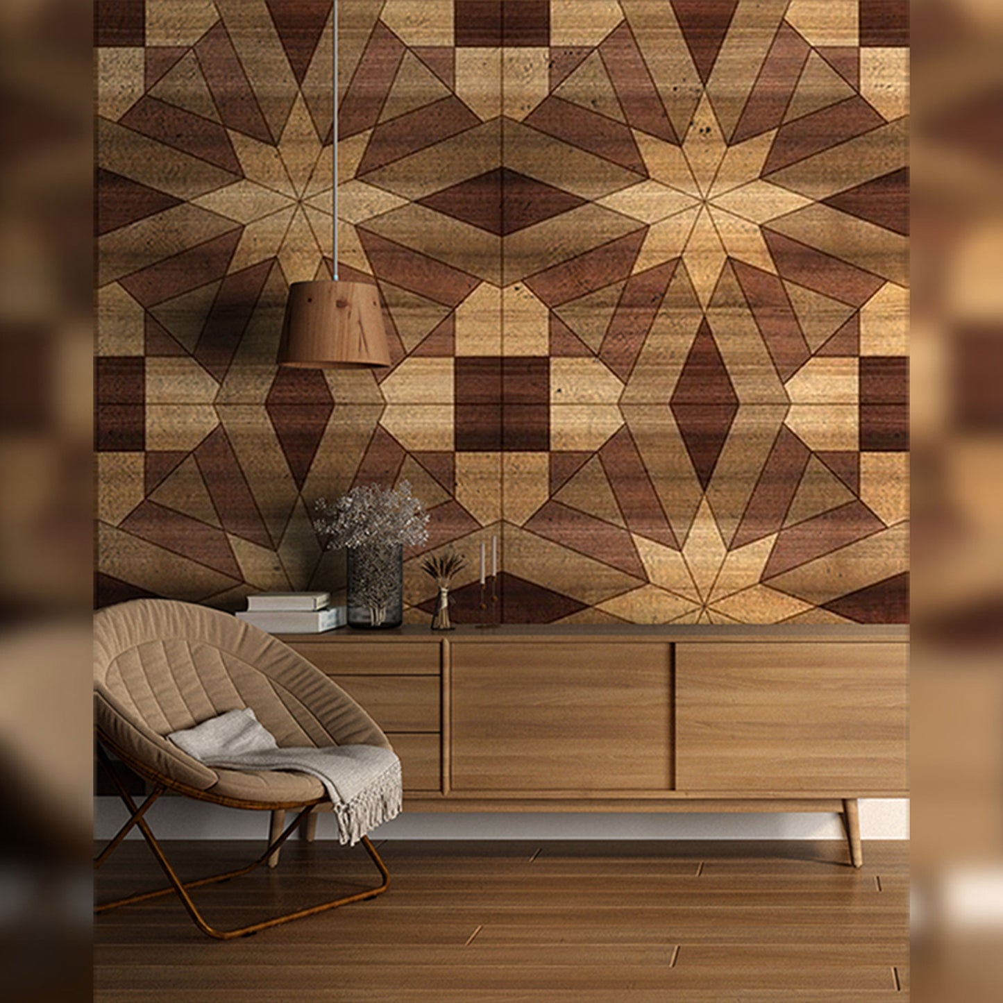 Geometric Wood Artistry