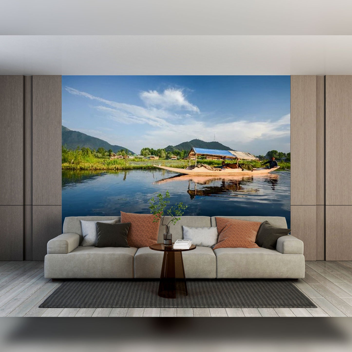 Tranquil Waterside Retreat Mural