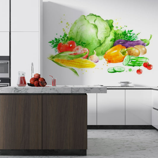 Fresh Harvest Kitchen Mural