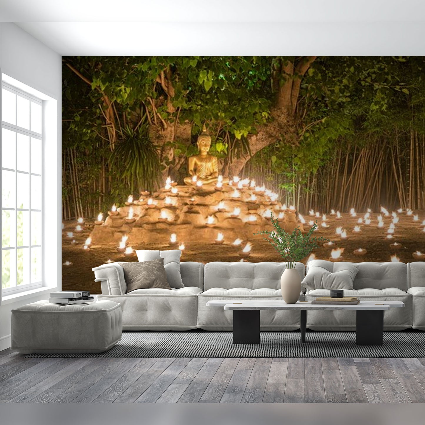 Tranquil Buddha Meditation Mural