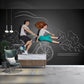 Whimsical Living Space with Creative Chalkboard Mural