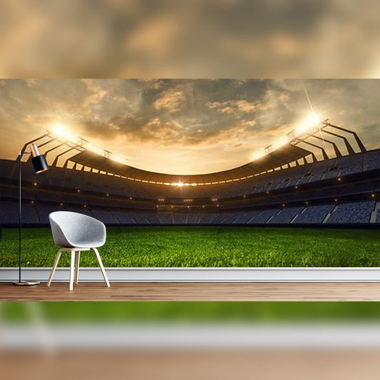 Modern Room with Stadium Sunset Wall Mural