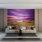 Serene Beach Sunset in Modern Lounge