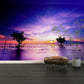 Mystical Waterscape at Sunset in Modern Lounge