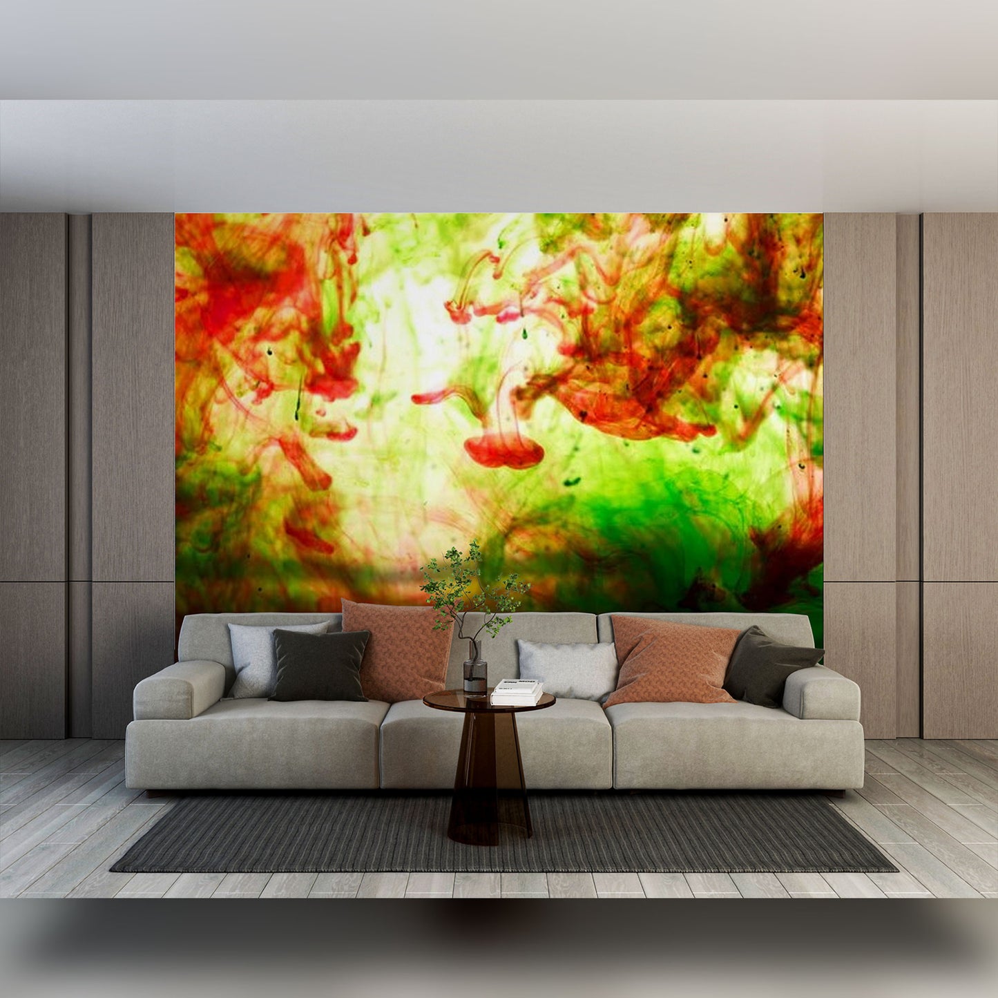 Abstract Color Fusion in a Modern Living Room