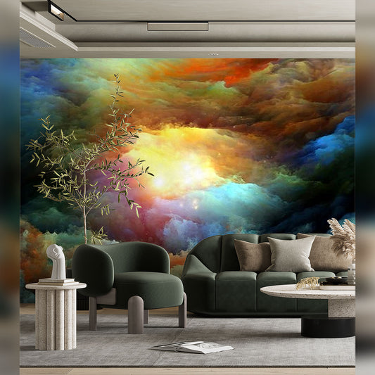 Cosmic Clouds in an Elegant Modern Lounge