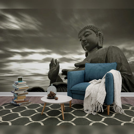 Serenity of Buddha in a Cozy Reading Nook