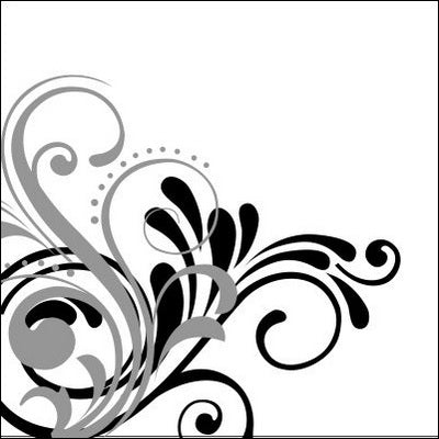 0020-Abstract Floral Design With Stems