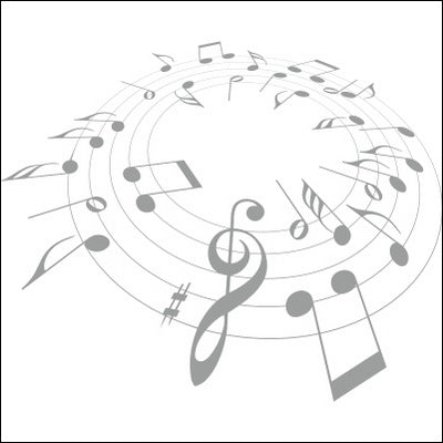 0057-Musical notes in circle