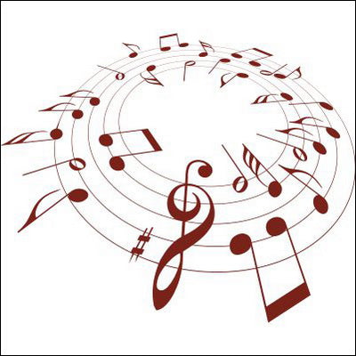 0057-Musical notes in circle