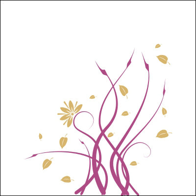 0064-Abstract floral design with stems