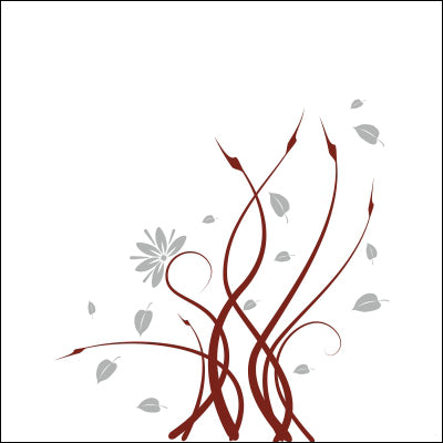 0064-Abstract floral design with stems