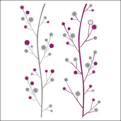 0065-Abstract floral design with stems