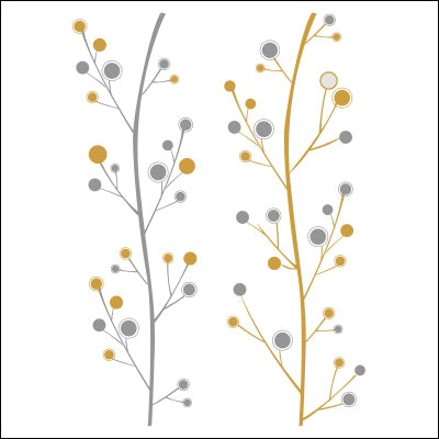 0065-Abstract floral design with stems