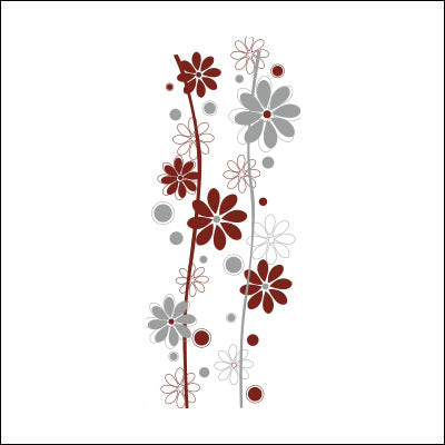 0068-Abstract floral design with stems