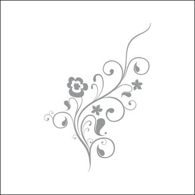 0073-Abstract Floral Design with Stems