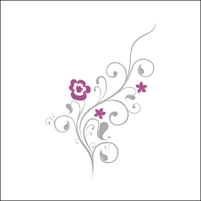 0073-Abstract Floral Design with Stems