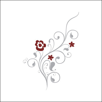 0073-Abstract Floral Design with Stems