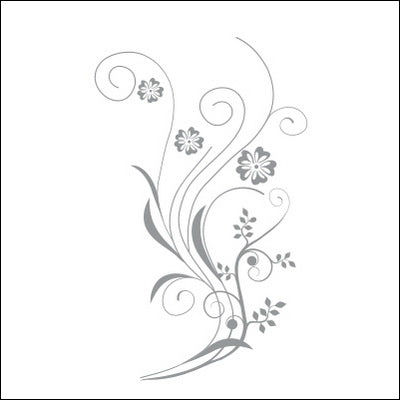 0076-Abstract Floral Design with Stems