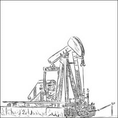 0131-Hand Drawn Pump Jack