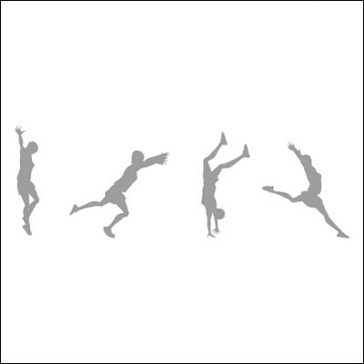 0150-Jumping Silhouette Design