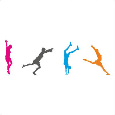 0150-Jumping Silhouette Design