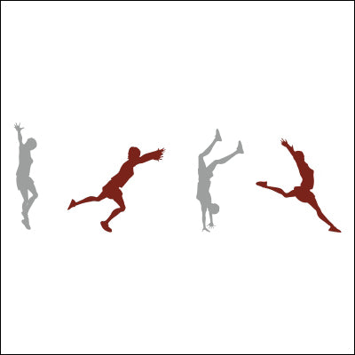 0150-Jumping Silhouette Design