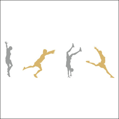 0150-Jumping Silhouette Design