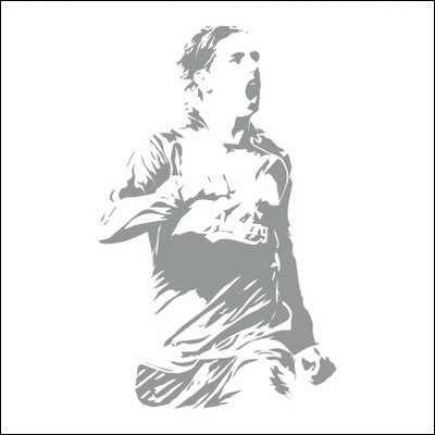 0155-Footballer Jubilation Silhouette Wallpaper