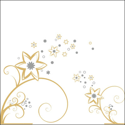 0186-Golden Floral Frame Design