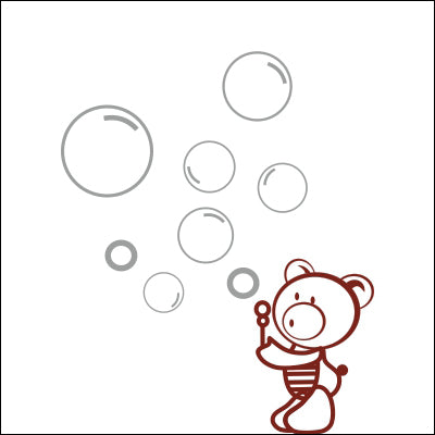 0213-Teddy Bear Blowing Bubbles