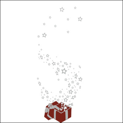 0219-Gift Box With Stars