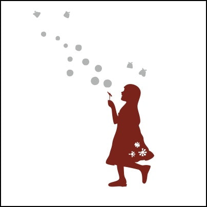 0252-Girl Blowing Bubbles