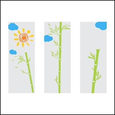 0313-Plants, Sun And Cloud Design