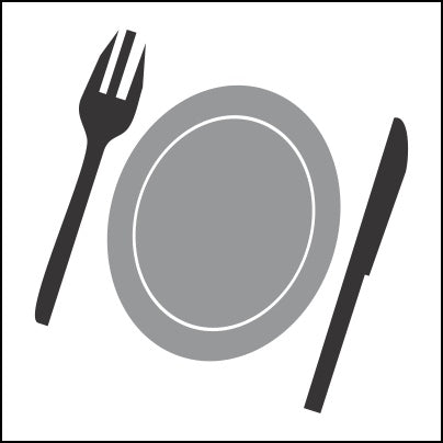 0359-Plate, Fork And Knife