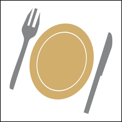 0359-Plate, Fork And Knife