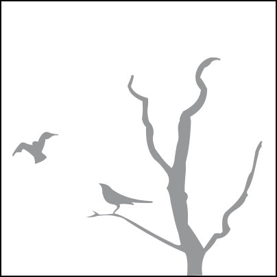 0381-Birds And Branch Without Leaves