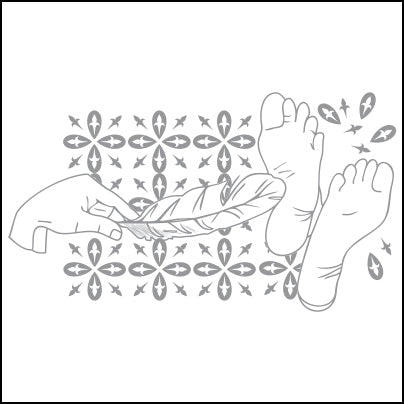 0393-Hand, Leaf And Feet Design