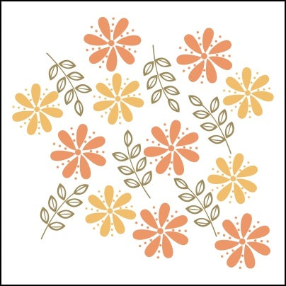 0432-Flowers And Leaflets Pattern