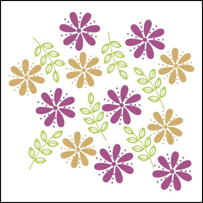 0432-Flowers And Leaflets Pattern