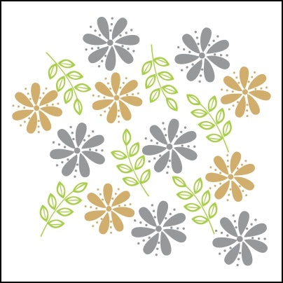 0432-Flowers And Leaflets Pattern