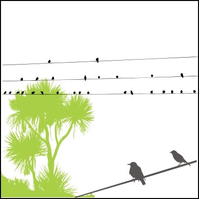 0442-Trees, Birds And Powerline